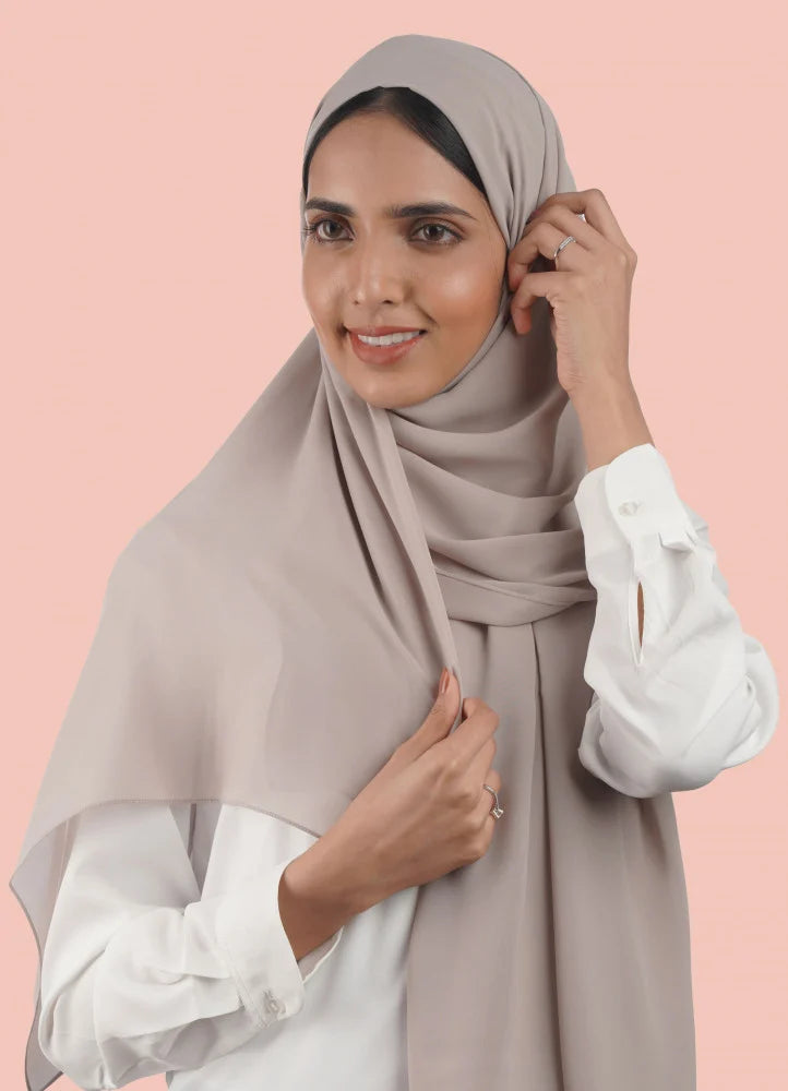 Japanese Tales - Light Mauve Hijab/Scarves