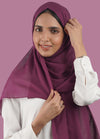 Spanish - Dark Mauve Plain Hijab/Scarf