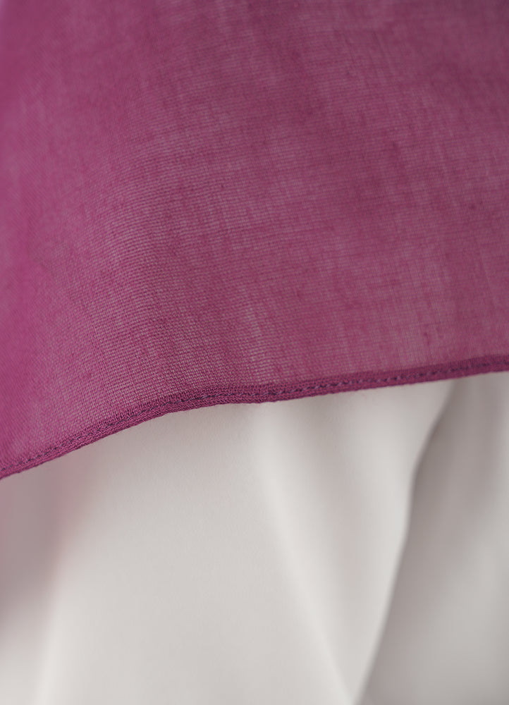 Spanish - Dark Mauve Plain Hijab/Scarf