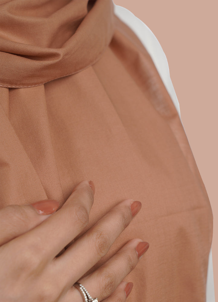 Spanish - Brown Plain Hijab/Scarf