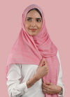 Spanish - Striped Pink Hijab/Scarf
