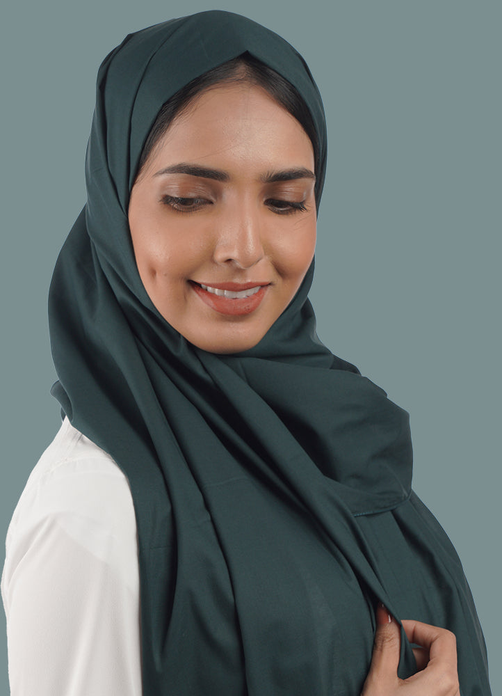 Spanish - Turquoise Plain Hijab/Scarf