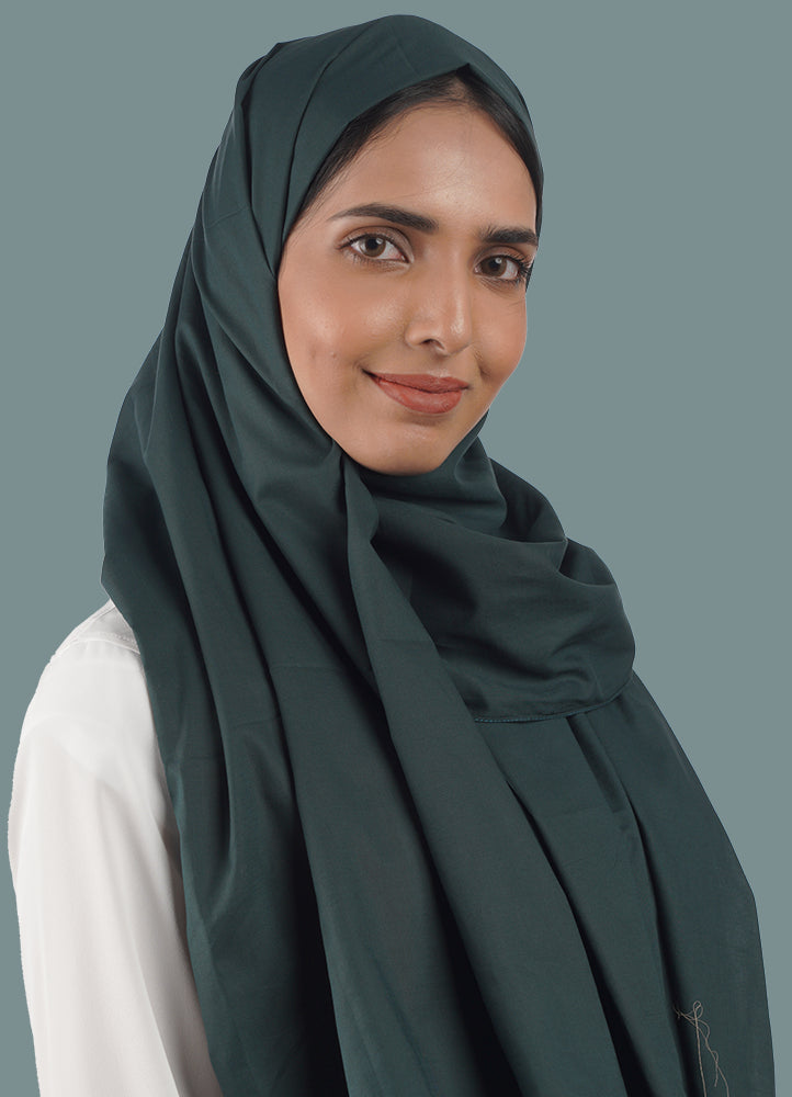 Spanish - Turquoise Plain Hijab/Scarf