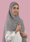 Japanese Tales - Light Grey Hijab/Scarves