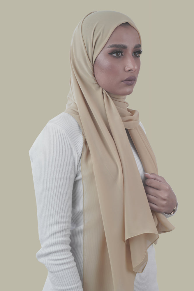 Japanese Tales - Camel/Golden Beige Hijab/Scarves